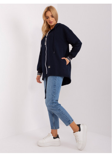 Modrá mikina s kapucňou