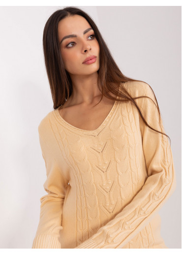 Béžovo hnedý pulóver