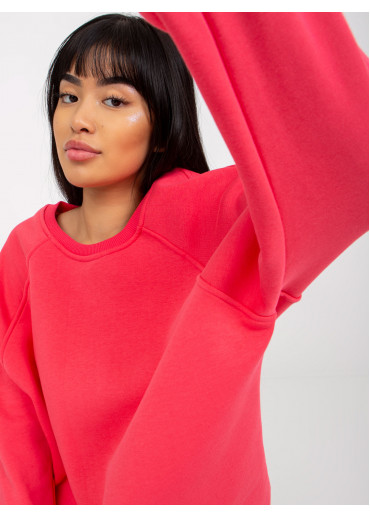 Koralovo ružová mikina