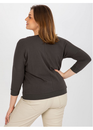 Tmavosivé tričko s nápisom