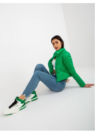 Zelená crop top bunda