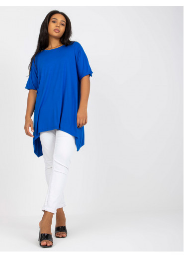 Modrá tričková tunika