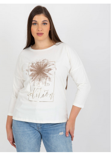 Smotanovo biele tričko s potlačou