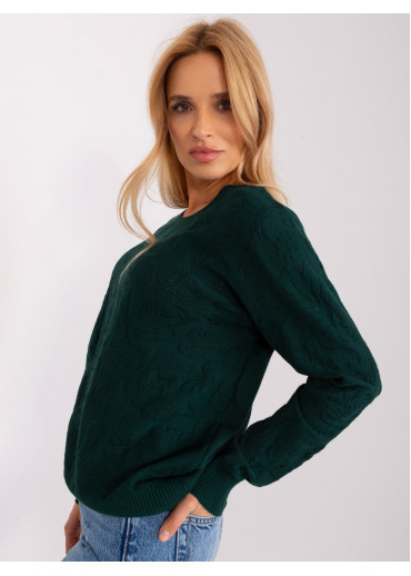 Tmavozelený pulóver