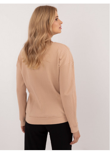 Hnedé dámske tričko s dlhým rukávom