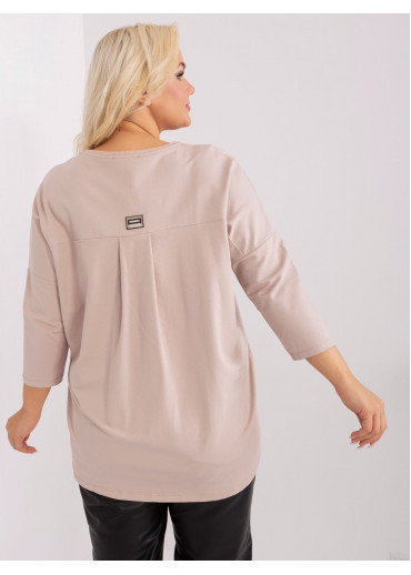 Béžovo hnedé tričko