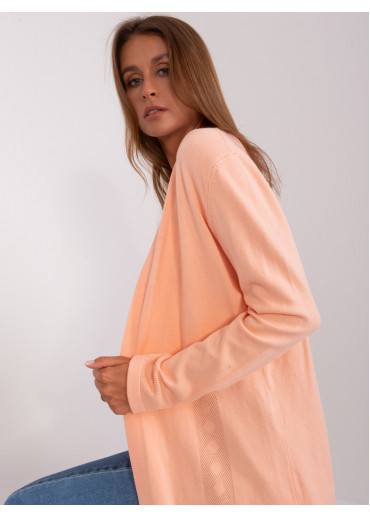 Broskyňovo ružový kardigán