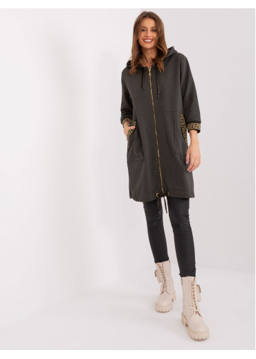 Tmavosivá dlhá mikina