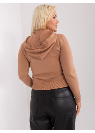 Hnedý pulóver s kapucňou