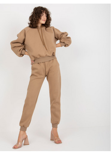 Béžovo hnedá tepláková súprava