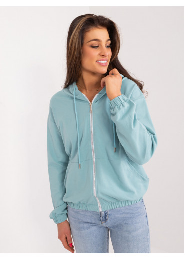 Svetlozelená mikina s kapucňou