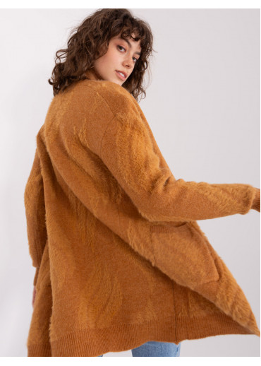 Karamelovo hnedý kardigán