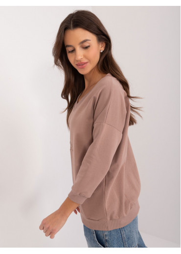 Béžovo hnedé tričko