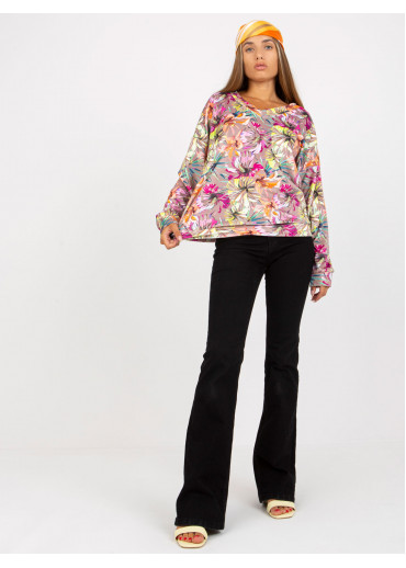 Béžovo hnedé vzorované tričko