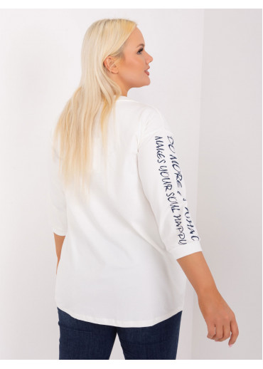 Smotanovo biele tričko s potlačou