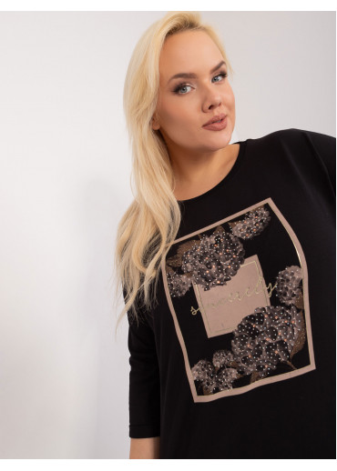 Čierne tričko s potlačou