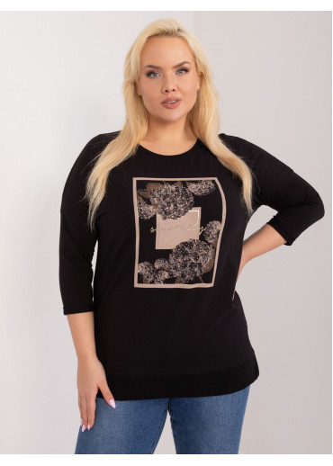 Čierne tričko s potlačou