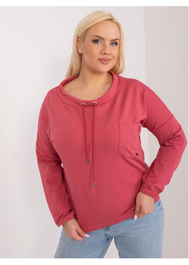 Koralovo ružové tričko so šnúrkami