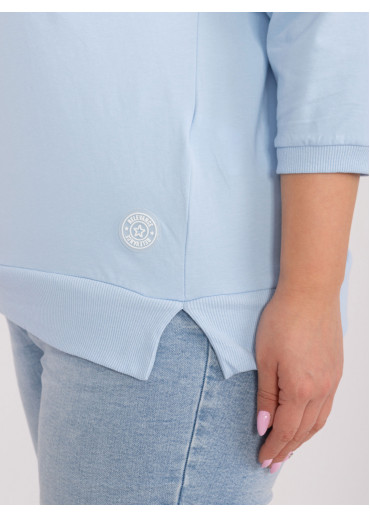 Svetlomodré tričko s potlačou