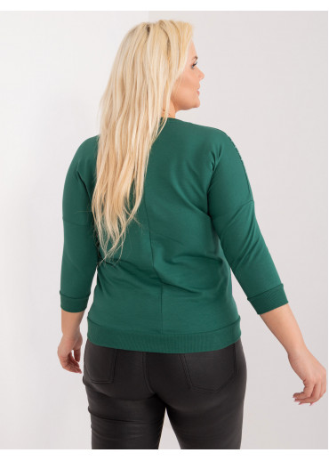 Tmavozelené tričko s potlačou