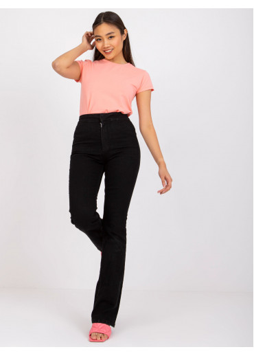 Broskyňovo ružové basic tričko