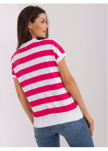 Ružové pruhované tričko