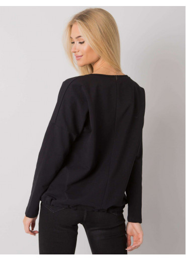 Čierne tričko s dlhým rukávom