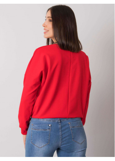 Červená mikina s potlačou