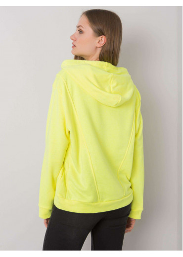 Žltá mikina s kapucňou