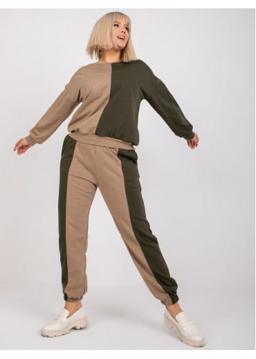 Khaki zelená tepláková súprava