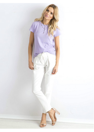 Fialové basic tričko