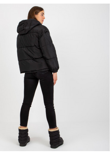 Čierna oversize bunda