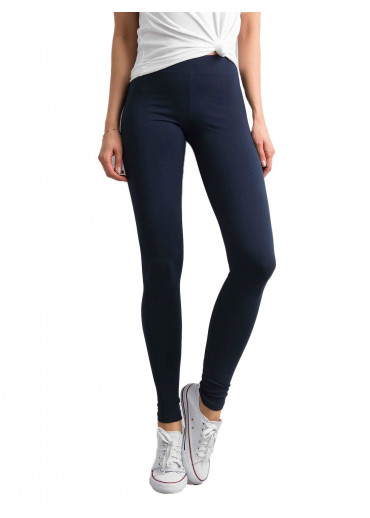 Modré bavlnené legíny