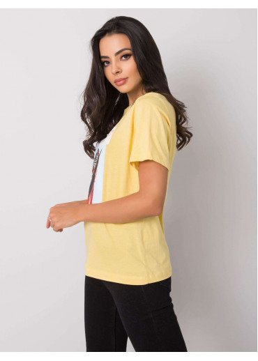 Žlté bavlnené tričko