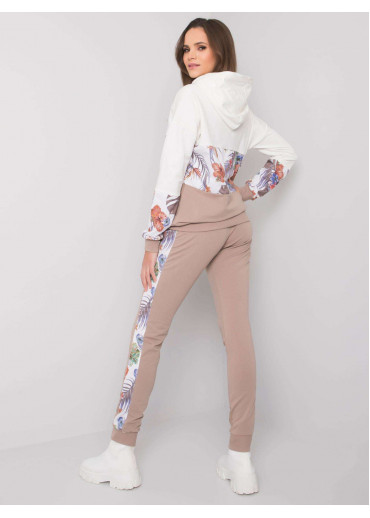 Béžovo hnedá tepláková súprava