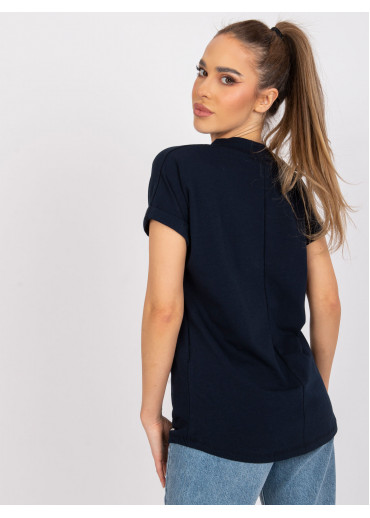 Tmavomodré basic tričko