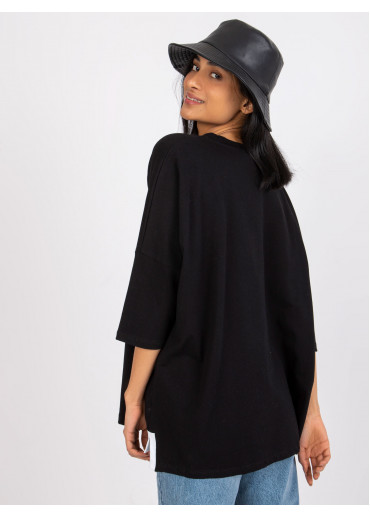 Čierne oversize tričko
