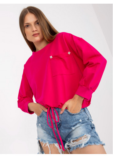 Fuchsiovo ružová mikina