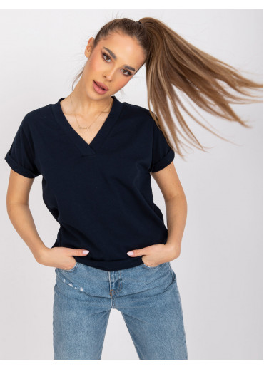 Tmavomodré basic tričko