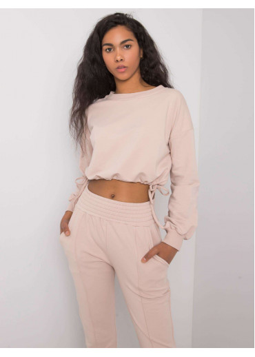 Béžovo hnedá tepláková súprava