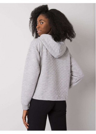 Sivá mikina s kapucňou