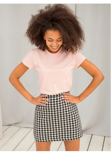 Púdrovo ružové basic tričko