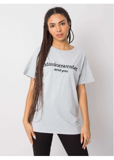 Sivé bavlnené tričko