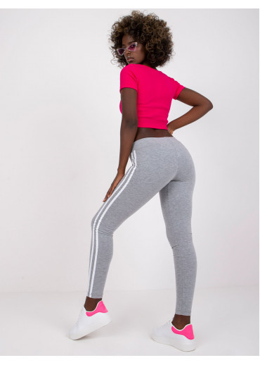 Sivá legíny s lampasmi