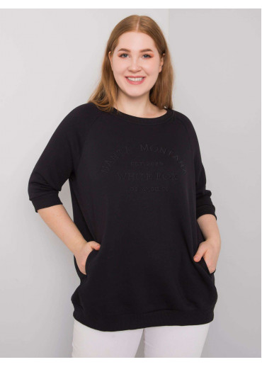 Čierna pohodlná mikina