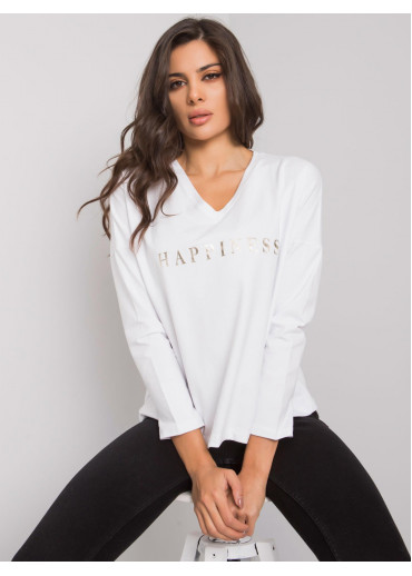 Biele tričko s dlhým rukávom