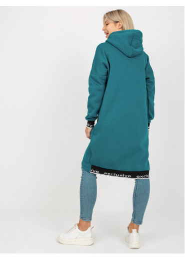 Tmavomodrá asymetrická mikina