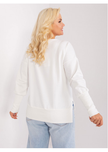 Smotanovo biele tričko s dlhým rukávom