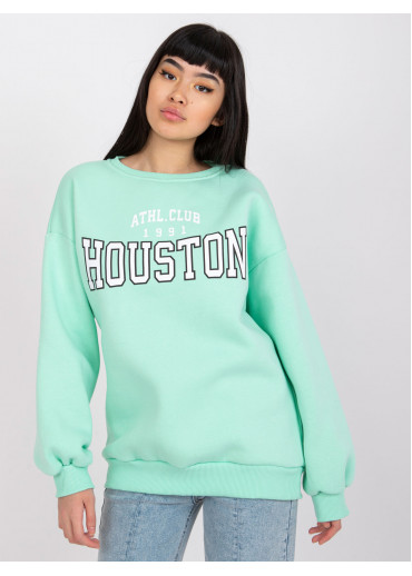 Svetlozelená basic mikina