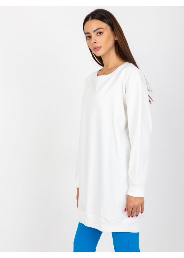 Smotanovo biela mikinová tunika